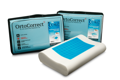 Подушка анатомическая с охлаждающим эффектом OrtoCorrect Termogel