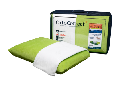 Купить Подушка анатомическая OrtoCorrect Comfort (с двумя наволочками)