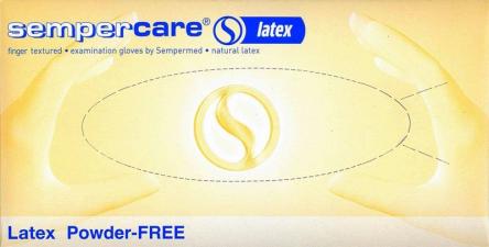 Купить Перчатки Sempercare латексные смотровые, без пудры, однократного хролировавания 0