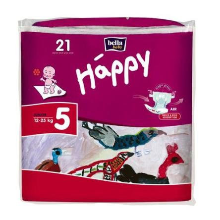 Купить Подгузники bella baby Happy Junior 12-25 кг 21 шт. 0