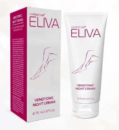 Купить Крем-венотоник для ног ночной ELIVA  VENOTONIC NIGHT CREAM, 75 мл