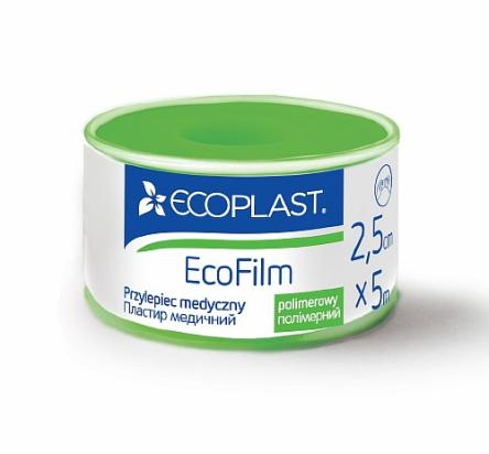 Купить Пластырь фиксирующий на катушке  2,5см*5м ECOFILM PLUS Ecoplast полимерный