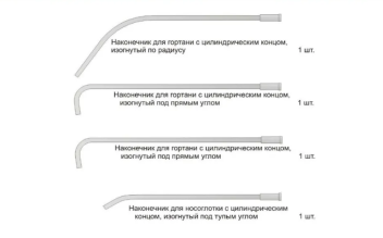 Комплект наконечников для шприца вливаний и промывания миндалин 5см3 ВОРСМА