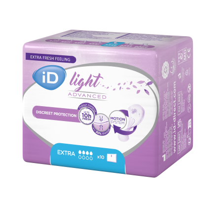 Купить Прокладки урологические iD 4 капли  iD Light Advanced EXTRA10 шт/уп