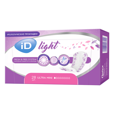 Купить Прокладки урологические iD Light (28 шт.) Ultra mini