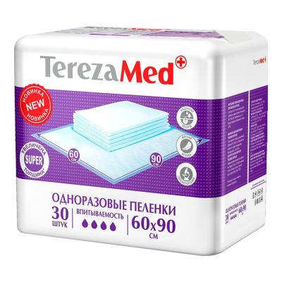 Пеленки одноразовые впитывающие 60*90см 30шт/уп TerezaMed Super