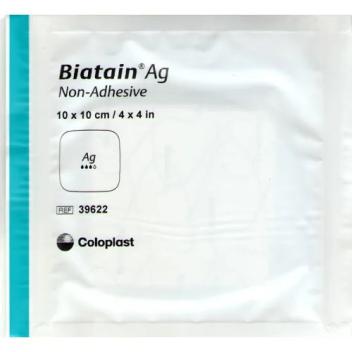 Повязка губчатая неадгезивная с серебром Biatain Ag