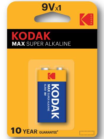 Батарейка крона Kodak max 6lr61 9v