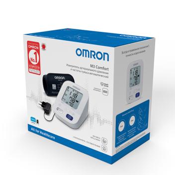 Тонометр Omron M3 Comfort (HEM 7155-ALRU) c адаптером