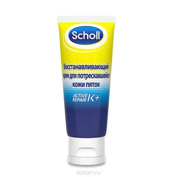 SCHOLL Крем Восстанавливающий для потрескавшейся кожи пяток 60 мл.