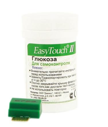 Купить Тест-полоски ИзиТач (EasyTouch) для определения глюкозы в крови (50 шт.)