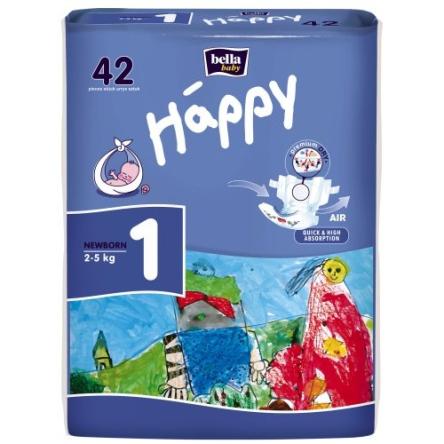 Купить Подгузники bella baby Happy Newborn 2-5 кг 42 шт.