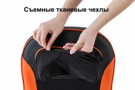 Купить Вибромассажная накидка с роликами для шеи и ИК-прогревом Neck&Back Massage Cushion FITSTUDIO