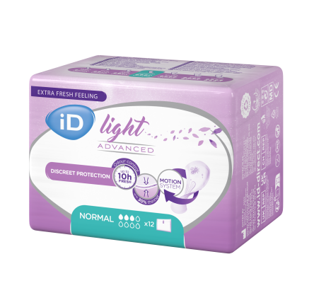 Купить Прокладки урологические iD 3 капли Light Advanced Normal 12шт/уп