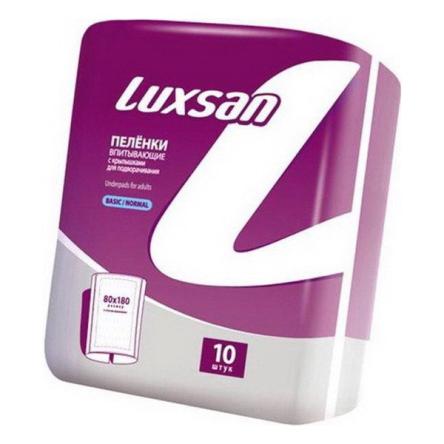 Купить Пеленки впитывающие LUXSAN Basic / Normal 80х180 10шт.