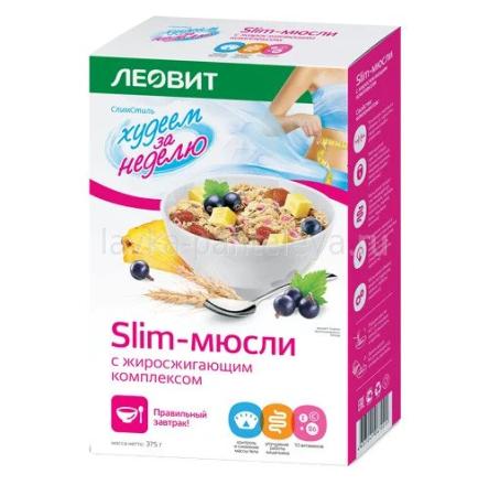 Купить Худеем за неделю "SLIM-МЮСЛИ с жиросжигающим комплексом", 375 г 0