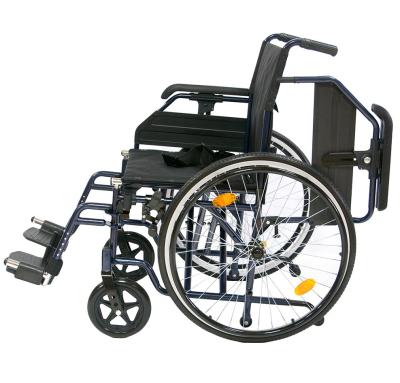 Коляска инвалидная с усиленной двойной рамой, транзитными колесами и антиопрокидывателями Tianjin Jiabo wheelchair