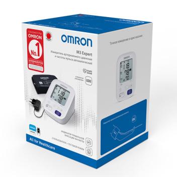 Тонометр Omron M3 Expert, HEM-7132-ALRU с адаптером