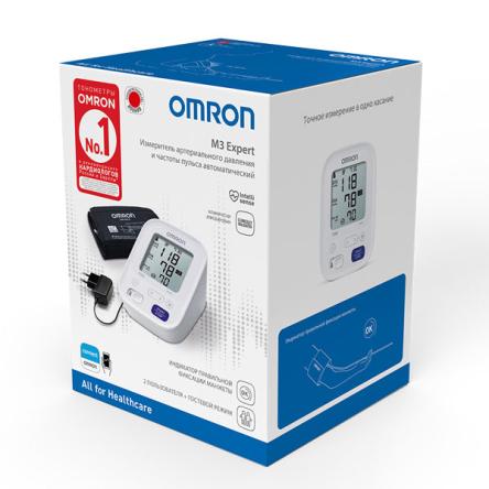 Купить Тонометр Omron M3 Expert, HEM-7132-ALRU с адаптером