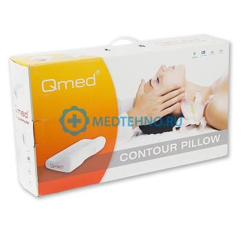 Подушка  ортопедическая с выемкой под плечо из пены с "эффектом памяти" Qmed Contour