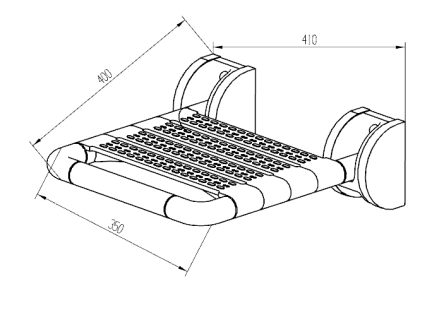 Купить Откидное сиденье для ванной с креплением на стену с антибактериальным противоскользящим покрытием 5W011 Dikalan