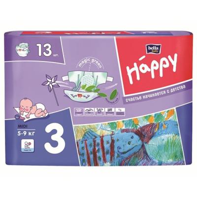 Подгузники для детей BELLA BABI HAPPY (Midi) 13 шт.