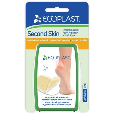 Купить Пластырь гидроколлоидный  SECOND SKIN Ecoplast 5шт/уп