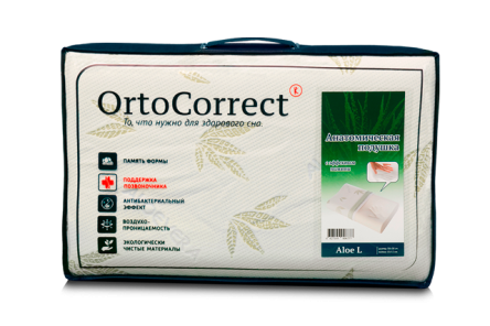 Купить Подушка анатомическая OrtoCorrect  Aloe Vera 5